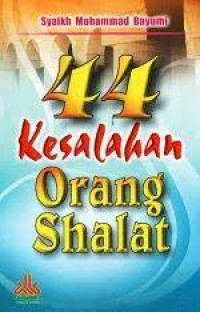 Image of 44 Kesalahan Orang Shalat